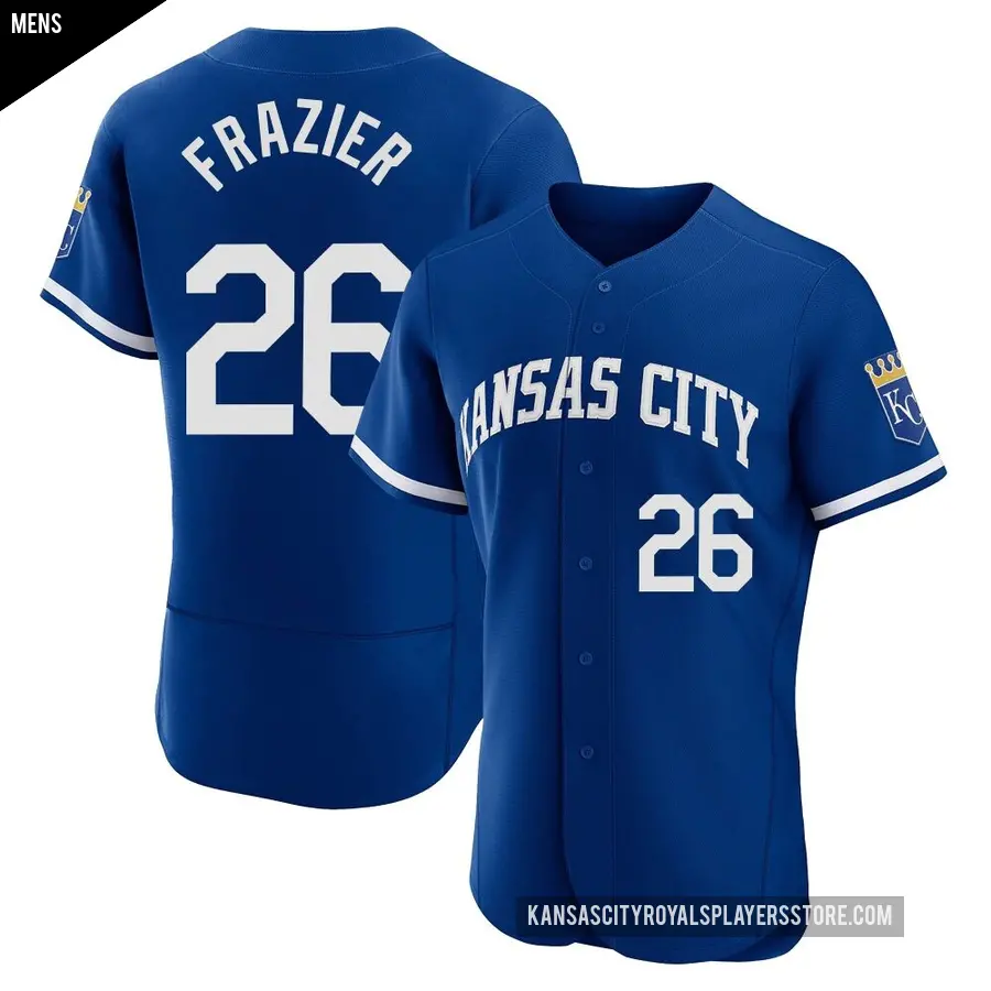 Men's Kansas City Royals ＃26 Adam Frazier Authentic Royal 2022 Alternate Jersey