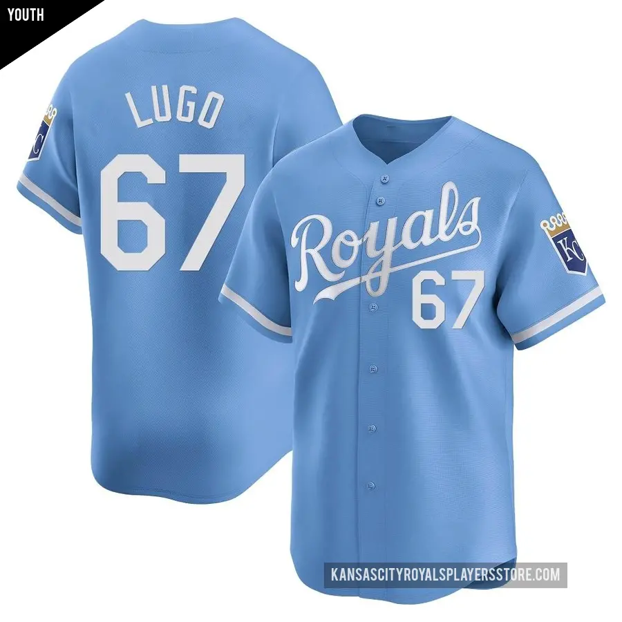Youth Kansas City Royals ＃67 Seth Lugo Limited Light Blue Alternate Jersey